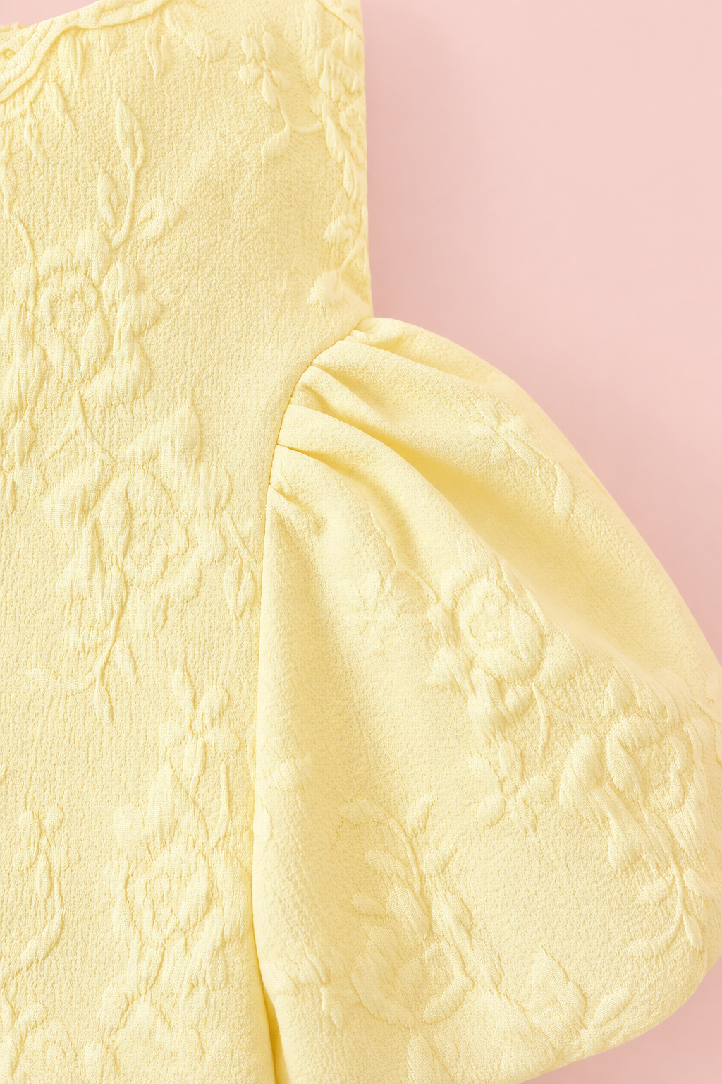 Yellow Lace Collar Baby Dress